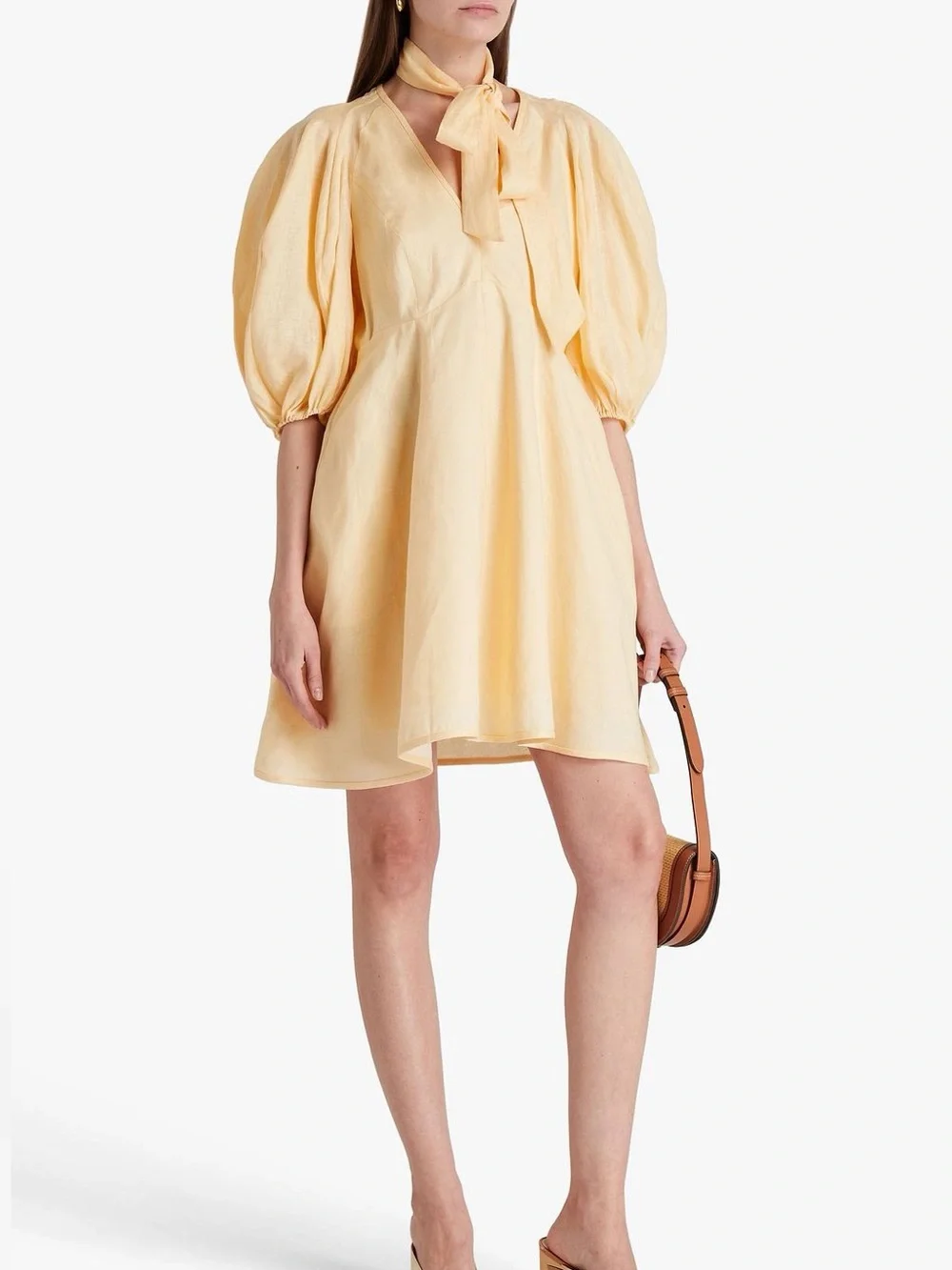 zimmerman mini dress ZIMMERMANN Luna Striped Polo | Women's Designer Knit Short Sleeve Dress | Cream/Navy Partially lined ZIMMERMANN Dream Flip Mini Dress